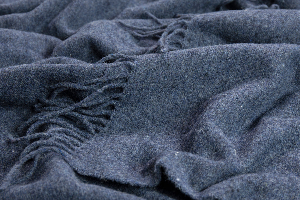 Classic Merino Wool Throw - Ocean