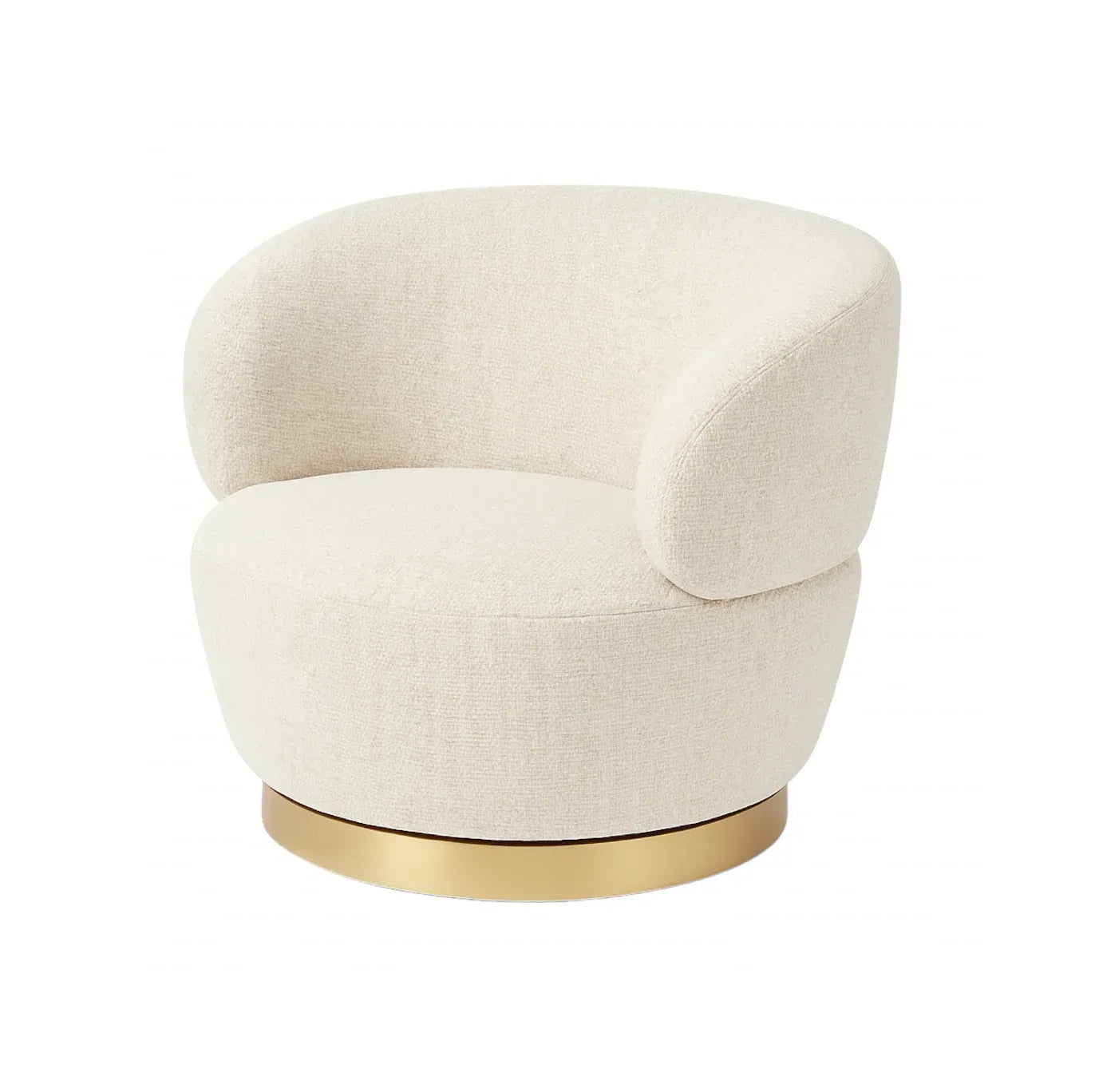 Swivel Chair Panarea - Cream Tweed