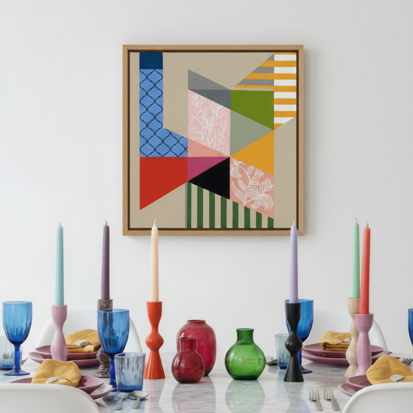 Colour Field in dining room portrait