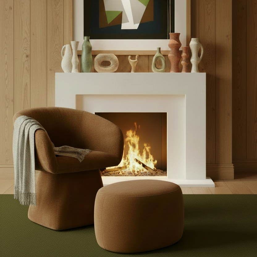 Lipari Ottoman - Tan