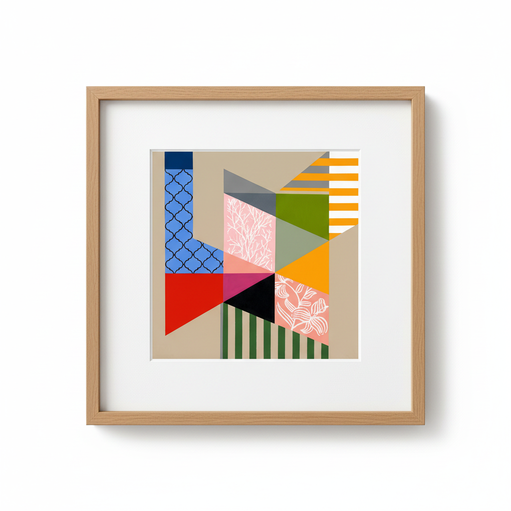 Patchwork 1 — Oak Frame