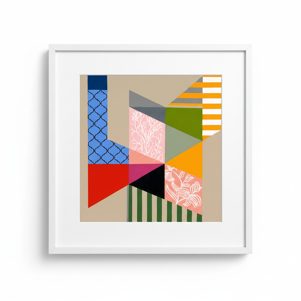 Patchwork 1 — White Frame