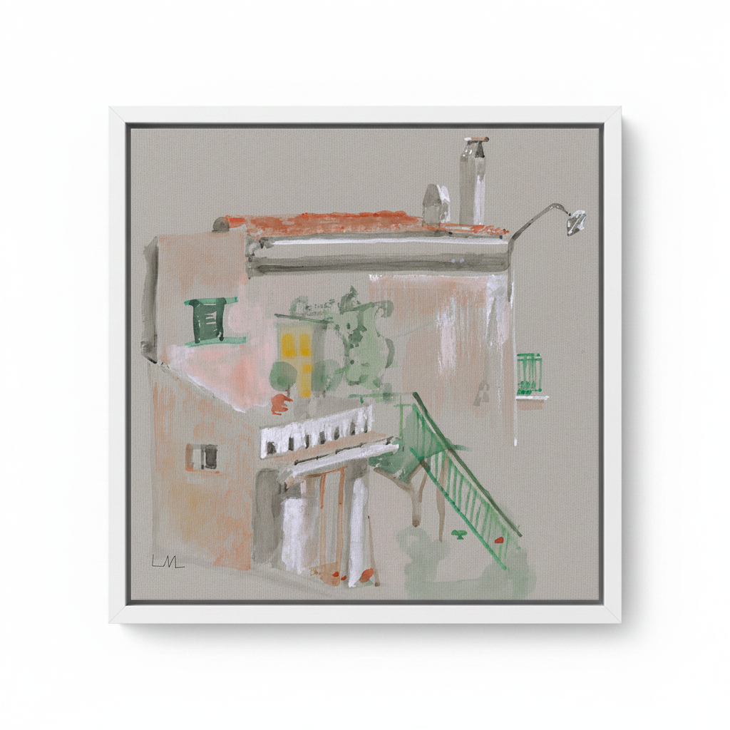 Poggetto Canvas — White Floating Frame