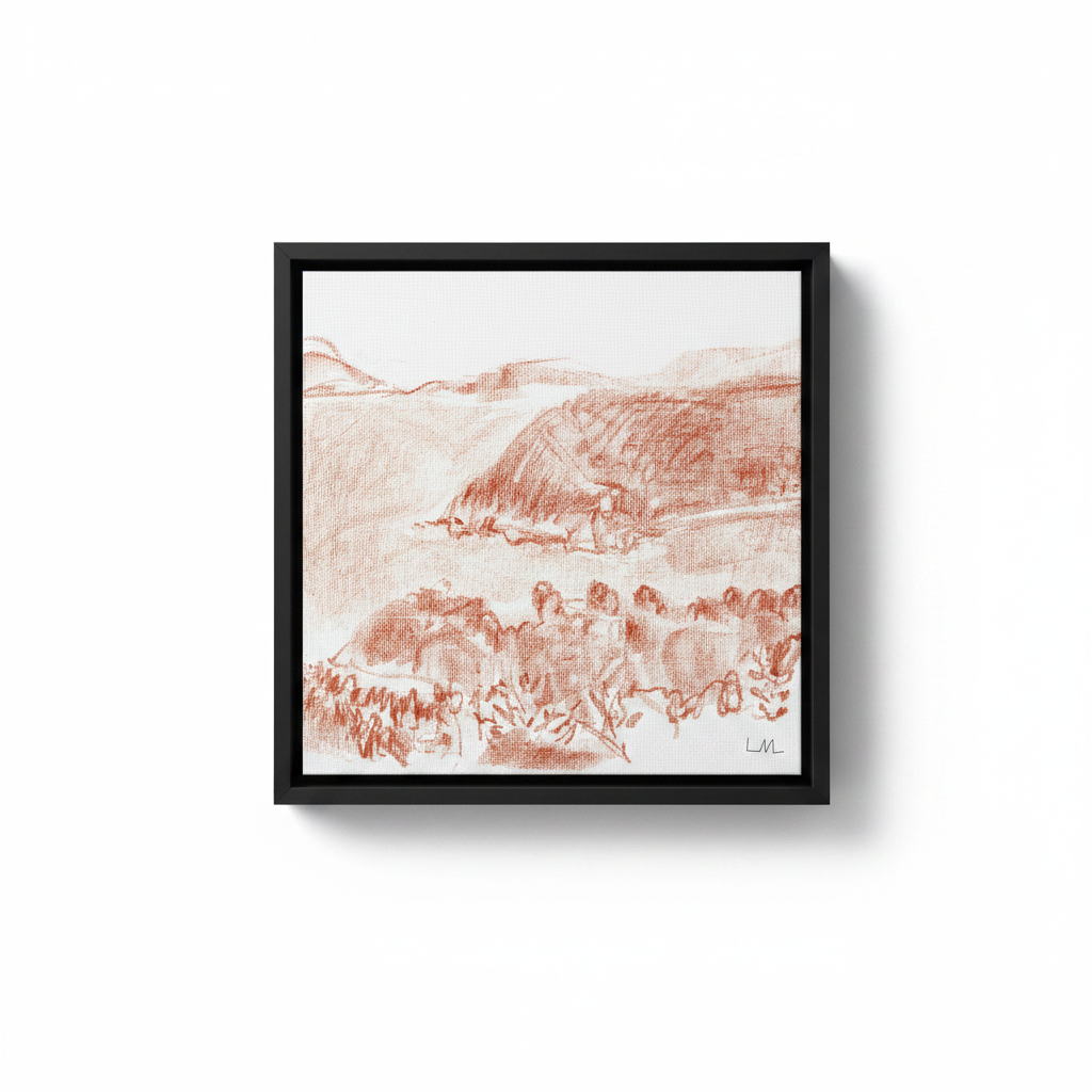 Postcard from Elba 2 Canvas — Black Float
