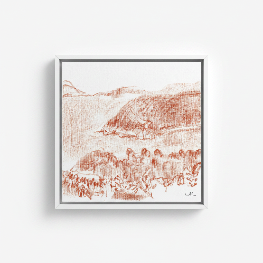 Postcard from Elba 2 Canvas — White Float