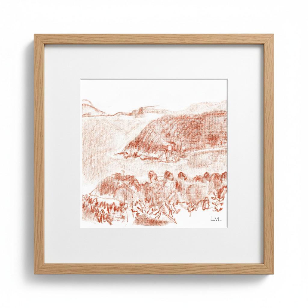 Postcard from Elba 2 — Oak Frame