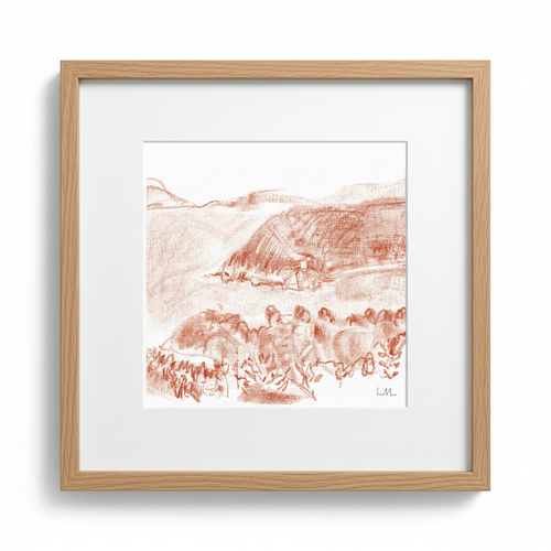 Postcard from Elba 2 — Oak Frame