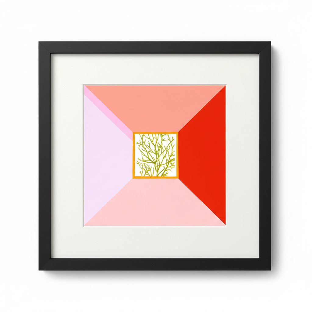 Rose Refraction — Black Frame