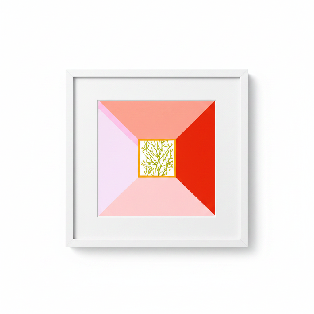 Rose Refraction — White Frame