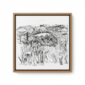 To Monte Amiata Canvas — Oak Floating Frame